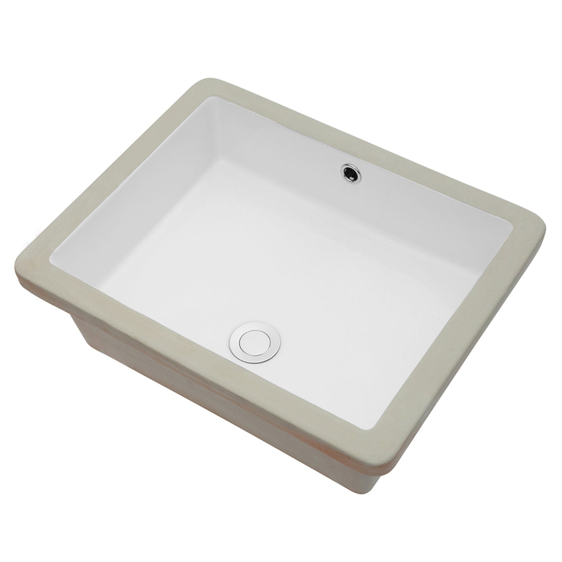 Kichae Rectangle Bathroom Sink Undermount Ceramic Lavatory Vanity Sink | Bathroom Ceramic Sinks, Bathroom Sinks | Kichae