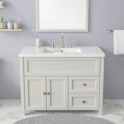 Kichae Two Handle Bathroom Sink Faucet Combo with Pop-Up Drain Assembly & Water Supply Lines Kichae USA