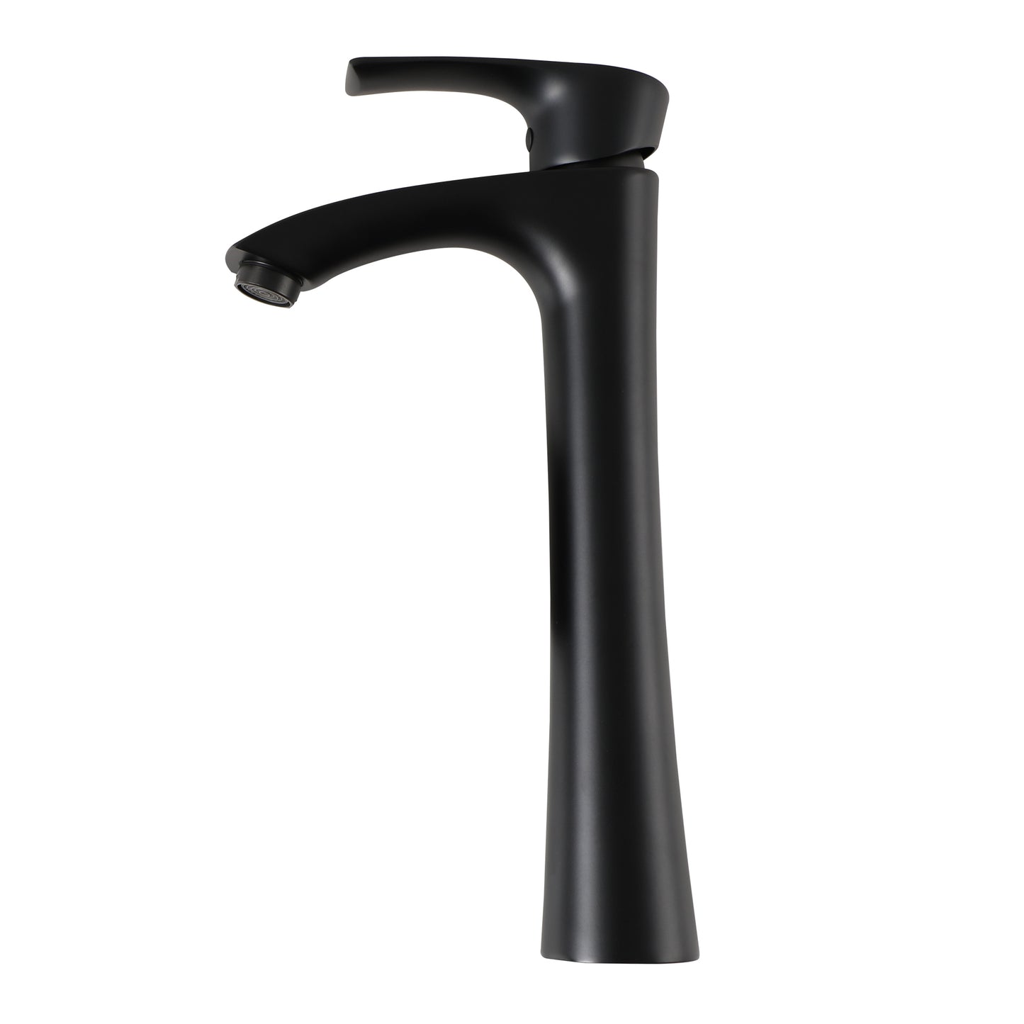 Kichae Single Hole Bathroom Faucet, Single Handle Bathroom Faucet, Bathroom Sink Faucet-Matte Black