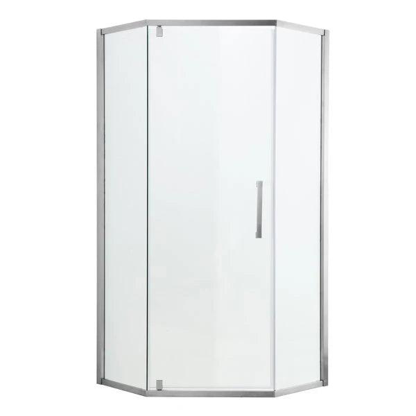 34-1/8" W X 72" H Shower Door And Enclosure Semi-Frameless Neo-Angle Hinged