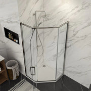 34-1/8'' W X 72'' H Shower Door And Enclosure Semi-Frameless Neo-Angle Hinged Kichae USA