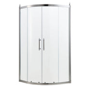 36'' W x 72'' H Semi-Frameless Shower Door and Enclosure Neo-Round Corner Sliding Tempered Glass Kichae USA