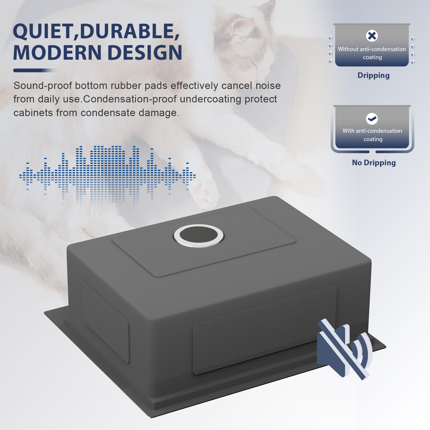Kichae 25 Inch Drop In Workstation Kitchen Sink 25×22 Inch 16 Gauge T304 Stainless Steel Single Bowl Sink with Full Workstation Accessories