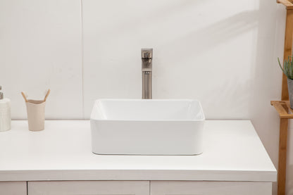 Washroom Sink Design Bathroom Sink White Ceramic Rectangle Above Counter Sink Art Basin