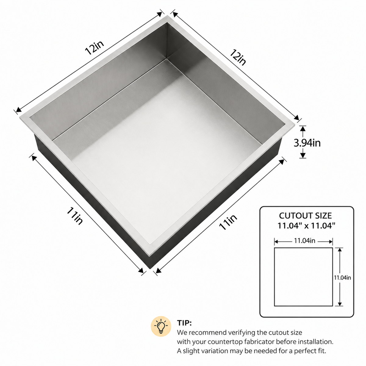 Kichae 12'' x 12'' Stainless Steel Recessed Shower Niche Built In Shower Shelf