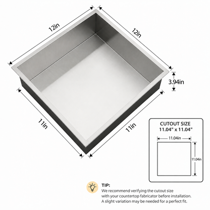 Kichae 12'' x 12'' Stainless Steel Recessed Shower Niche Built In Shower Shelf