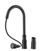 Kichae Matte Black Pull Out Kitchen Faucet Single Handle Stainless Steel 2 Spray Modes Kichae USA