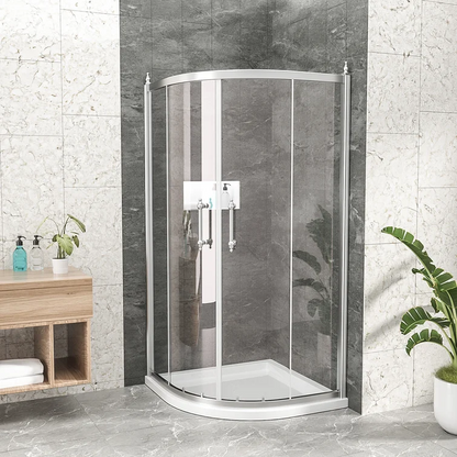 36" X 72" Semi-Frameless Shower Door And Enclosure Neo-Round Corner Sliding Lordear