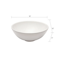 Load image into Gallery viewer, 16&quot;Wx16&quot;Dx6&quot;H Bathroom Vessel Sink White Ceramic Circular Bowl Top-Mounted
