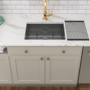 Kichae 23''x18'' Undermount Kitchen Sink Bar Sink Single Bowl 18 Gauge Stainless Steel Outdoor Prep Sink with Full Accessories Kichae USA