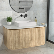 24''Wx16''Dx5''H Bathroom Vessel Sink White Ceramic Rectangular Top-Mounted Kichae USA