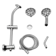 5 Inch Rainfall Round Shower System with Handheld Shower 7 Spray Multi Function Dual Shower Head Kichae USA