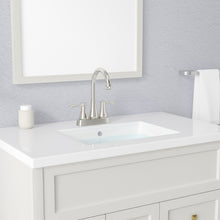 Load image into Gallery viewer, 2-Handle Bathroom Sink Faucet Brushed Silver with Pop-up Drain &amp; Supply Lines
