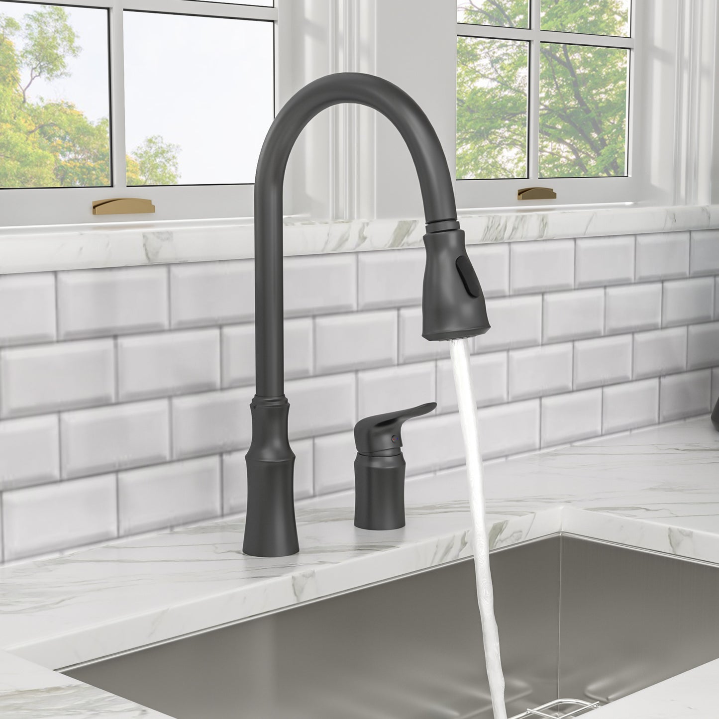 Pull Out Kitchen Faucet Touchless Single Handle