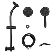 5 Inch Rainfall Round Shower System with Handheld Shower 7 Spray Multi Function Dual Shower Head Kichae USA