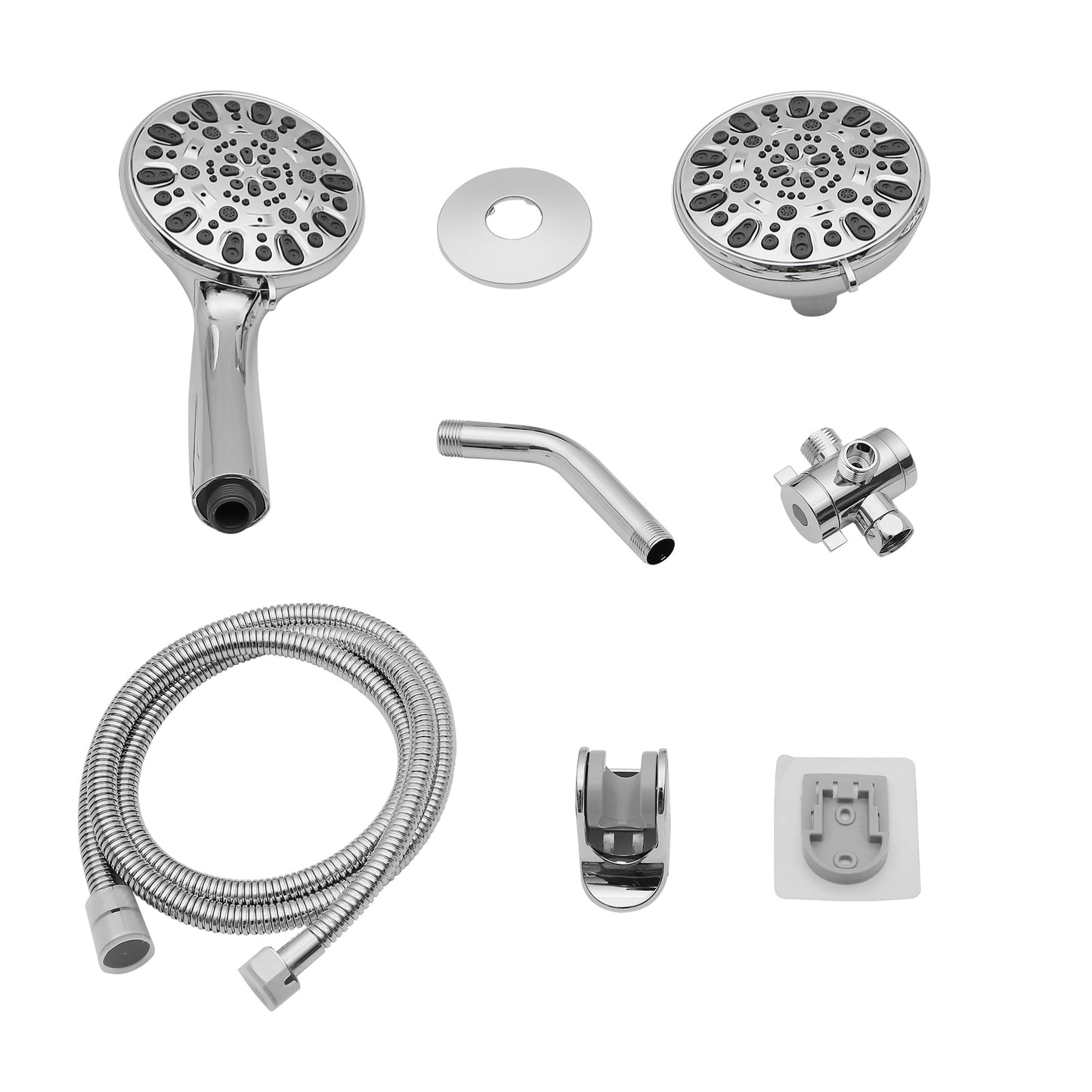 5 Inch Rainfall Round Shower System 7 Spray Multi Function Dual Shower Head