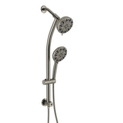 5 Inch Rainfall Round Shower System with Handheld Shower 7 Spray Multi Function Dual Shower Head Kichae USA
